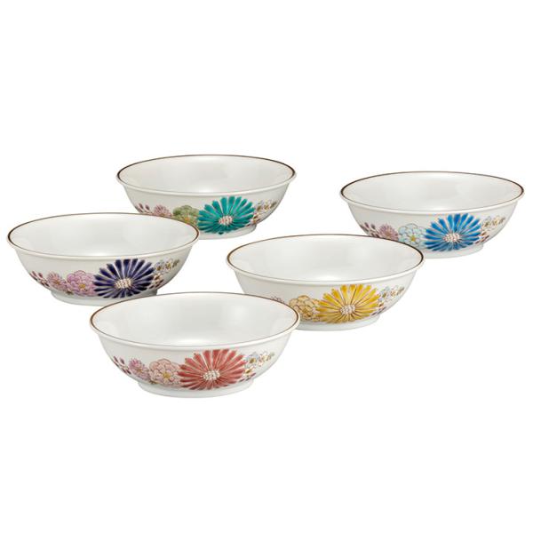 九谷焼 4.5号小鉢揃 華/色絵遊 和食器 鉢 小鉢 人気 ギフト 贈り物 結婚祝い 内祝い お祝い...