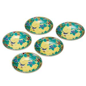 美品】ヒグチユウコ *こねことうみねこ 九谷焼 絵皿 鳥*食器お皿植物