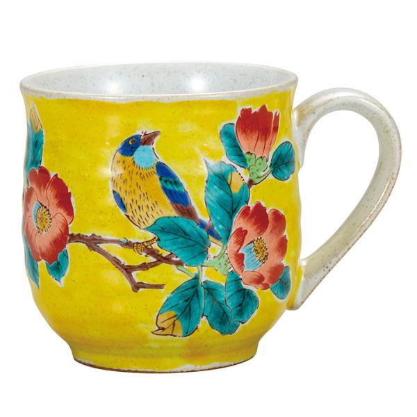 九谷焼 マグカップ 吉田屋椿に鳥 カップ マグカップ 人気 ギフト 贈り物 結婚祝い 内祝い お祝い...