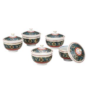 九谷焼 蓋付汲出揃 青粒鉄仙｜ 茶器 湯呑 ポット 急須 人気 ギフト 贈り物 結婚祝い 内祝い お祝い 化粧箱入り