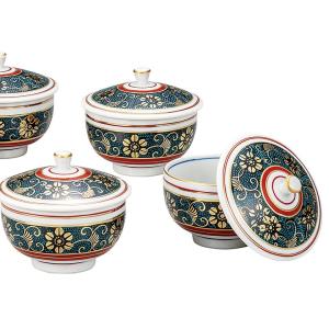九谷焼 蓋付汲出揃 青粒鉄仙| 茶器 湯呑 ポ...の詳細画像2