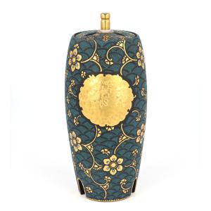 九谷焼 福島武山 香炉 赤絵牡丹獅子文 : 九谷焼 STYLeNCE スタイレンス