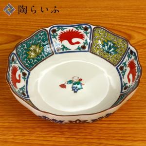 九谷焼 小鉢揃 吉田屋風桃に鳥/青郊窯 送料無料 和食器 鉢 小鉢 人気