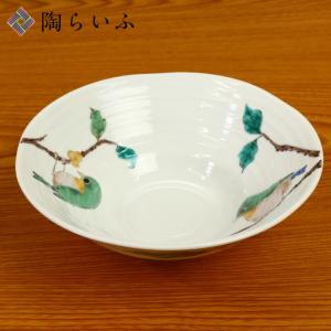 九谷焼 小鉢揃 吉田屋風桃に鳥/青郊窯 送料無料 和食器 鉢 小鉢 人気