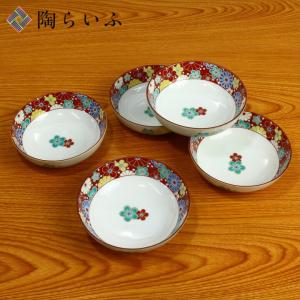 古九谷　春日山窯　赤絵　華の図　鳳凰の図　菓子鉢　蔵出し　１客し 古九谷 春日山窯 赤絵 華の図 鳳凰の図 菓子鉢 蔵出し 1客し