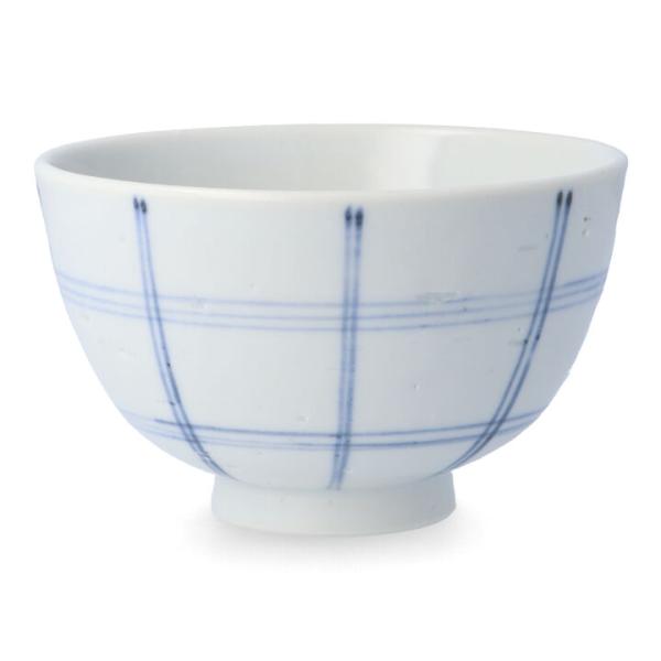 九谷焼 飯碗 染格子/文吉窯 白い器 そメや 九谷焼 和食器 茶碗 ご飯茶碗 人気 お祝い