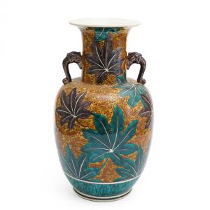 九谷焼 古九谷風五彩手龍壺 花瓶 花器 人気 ギフト 贈り物 結婚祝い