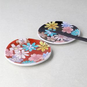九谷焼 長角皿 色花小紋 黄 / 佐藤剛志 和食器 長皿 角皿 人気 ギフト