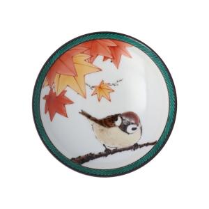 九谷焼 湯呑 雪二雀図 / 中村陶志人 ｜ 茶器 湯呑 すずめ 福良雀 木