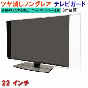テレビガード 55型 55インチ グレア調 板厚3mm パネルストッパー付属