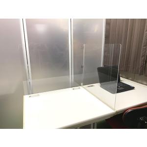 仕切り デスク L型丁番タイプ アクリル板 サ...の詳細画像1
