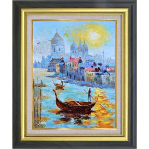 ベニス 絵画 風景画 イタリア 油絵 斉藤要 ベネチア インテリア