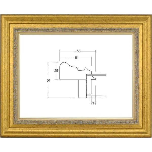 額縁　油絵/油彩額縁 アクリル付 8164-TO F20号 ゴールド
