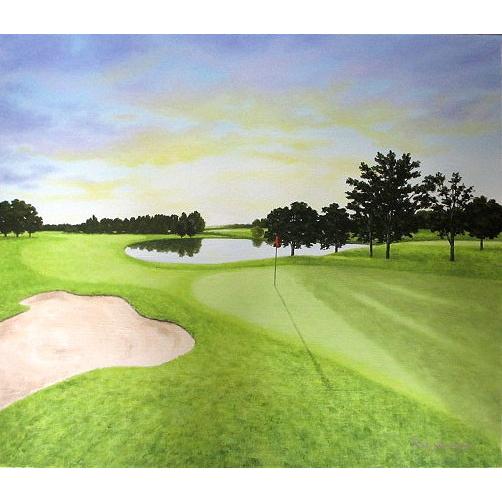 油絵 油彩画 洋画 (油絵額縁付きで納品対応可) WSM 「インバネス」 新屋敷 一平