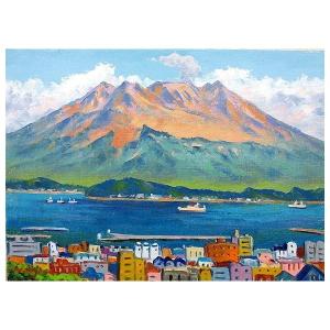 油絵 油彩画 洋画 (油絵額縁付きで納品対応可) SM 「八ヶ岳」 羽沢