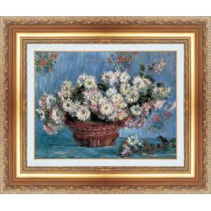 世界の名画 モネ ヴェトゥイユの画家の庭 ジクレーキャンバス複製画