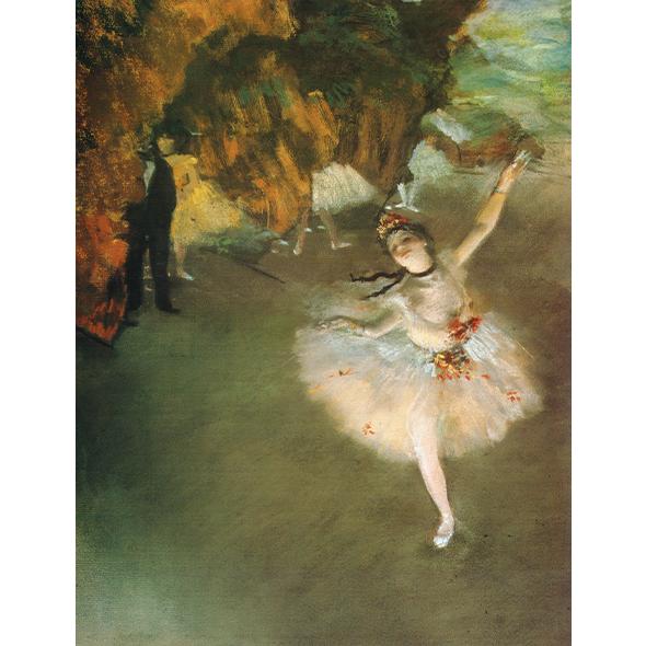 複製絵画 キャンバスアート 世界の名画 エドガー・ドガ 「ステージ上のダンスの女の子」 サイズ 20...