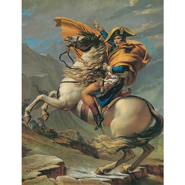 絵画 キャンバスアート 世界の名画シリーズ ジャック・ルイ・ダヴィット 「 サン・ベルナールの頭を越...