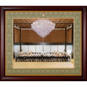 叙勲額縁 勲記 褒章 木製フレーム 写真額半切・四ッ切サイズ 32薄型