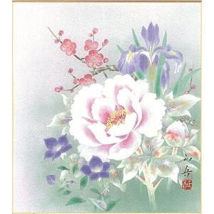 色紙(年中 その他)石井 正吾作画「四季草花」 ...の商品画像