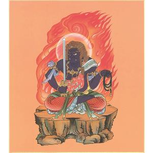 開運十二支御守本尊 「不動明王(酉(とり)年生まれ)」 色紙寸法24X27cm