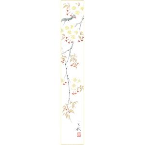 短冊（春）北条 静香作画「桜」 短冊寸法36.3X6cm