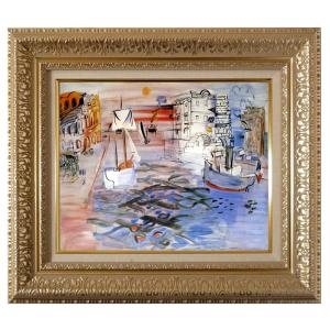 絵画 世界の名画シリーズ フレーム 額縁付 東郷 青児 「蝶」 お買い得