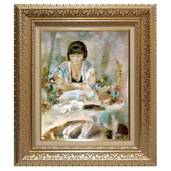 絵画 世界の名画シリーズ 額縁付(MJ108N) ジュール・パスキン 「ルーシー・クローグの肖像」 ...