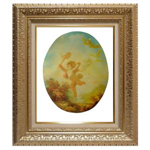 絵画 額装絵画 ジャン・オノレ・フラゴナール 「読書する少女」 世界の