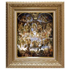 ダ・ヴィンチ 最後の晩餐 立体複製名画 美術品 レプリカ 絵画 額付き