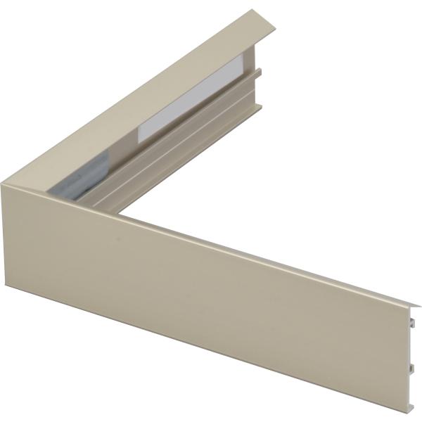 油絵用 アルミ額縁 仮縁 6550（スタンダード） M30号 チタン ( シルバー系 )