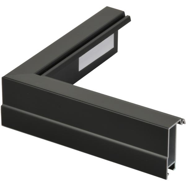 額縁　油絵/油彩額縁 アルミフレーム 仮縁 6562（プット２６角） M30号 ブラック