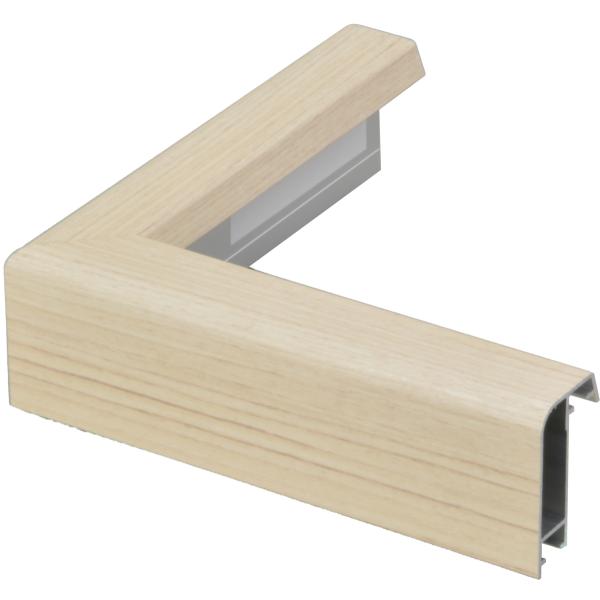 額縁　油絵/油彩額縁 アルミ製 仮縁 6571（アフィックス２８） M30号 ウッドホワイト