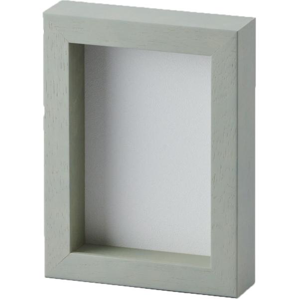 額縁 写真立て 木製フレーム 7916 ハガキサイズ グレー