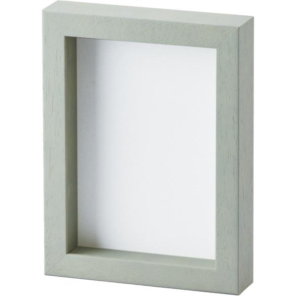 額縁 写真立て 木製フレーム 7916 キャビネサイズ グレー