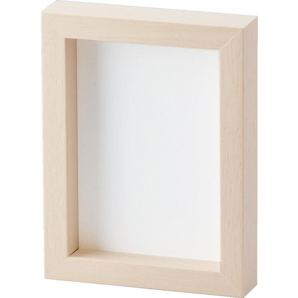 額縁 写真立て 木製フレーム 7916 キャビネサイズ ホワイト