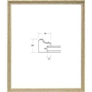 デッサン用額縁 軽量フレーム UVカットアクリル仕様 8232 インチ シルバー 銀｜touo