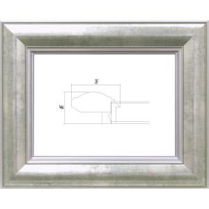 油絵/油彩額縁 軽量タイプ樹脂製フレーム 3474 サイズ F50号 シルバー 金｜touo