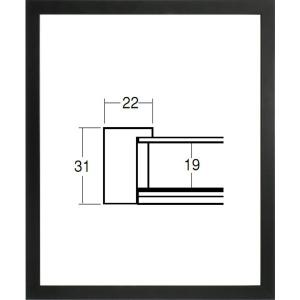 デッサン用額縁 5660 小全紙サイズ 黒 ブラック 木製フレーム｜touo