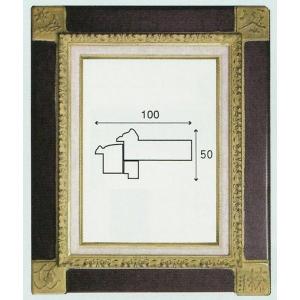 額縁　油絵/油彩額縁 木製フレーム 手作り ハンドメイド UVカットアクリル付 6306 サイズ F6号 茶 ブラウン｜touo