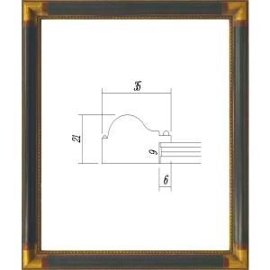 デッサン用額縁 木製フレーム アクリル仕様 7510 大判サイズ アンティークグリーン｜touo