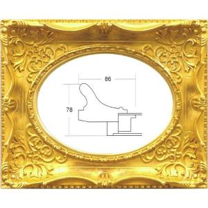 額縁　油絵/油彩額縁 木製フレーム 成型フレーム アクリル付 7826 サイズ F3号 ゴールド 金｜touo