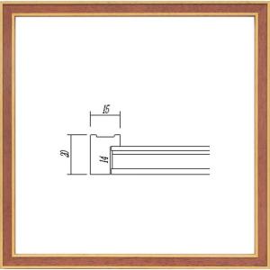 正方形の額縁 木製フレーム 7910 150角 （ 15角 ）サイズ レンガ｜touo