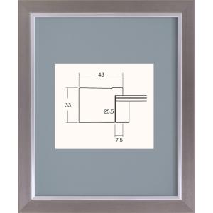 書道額縁 樹脂製フレーム UVカットアクリル付 8138 半切サイズ 1/4縦
