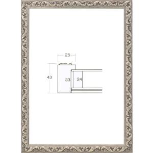 OA額縁 ポスターパネル 樹脂製フレーム BOXタイプ アクリル仕様 8201 A3サイズ シルバー｜touo