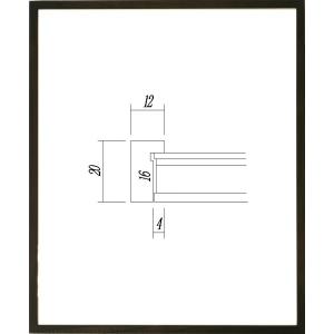 デッサン用額縁 木製フレーム UVカットアクリル付 9102 半切サイズ 墨｜touo