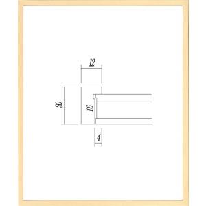 デッサン用額縁 木製フレーム UVカットアクリル付 9102 太子サイズ 乳白