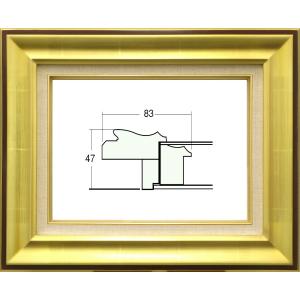 額縁　油絵/油彩額縁 木製フレーム 9292 サイズ F3号 ゴールド 金｜touo