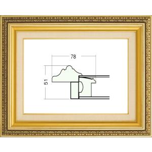 額縁　油絵/油彩額縁 樹脂製フレーム 9586 サイズ F4号 ゴールド 金｜touo