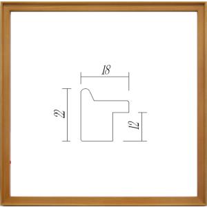正方形の額縁 木製フレーム アクリル仕様 9787 400角 （ 40角 ）サイズ チーク｜touo